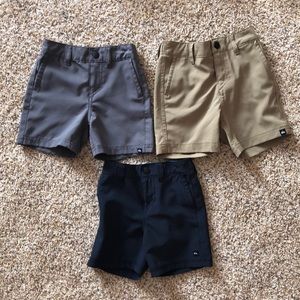 Quiksilver Navy, grey, & khaki shorts